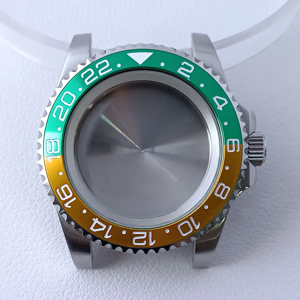 40.5mm Stainless Steel GMT Watch Case NH35/NH36 13 40.5mm Stainless Steel GMT Watch Case NH35/NH36 - Image 13