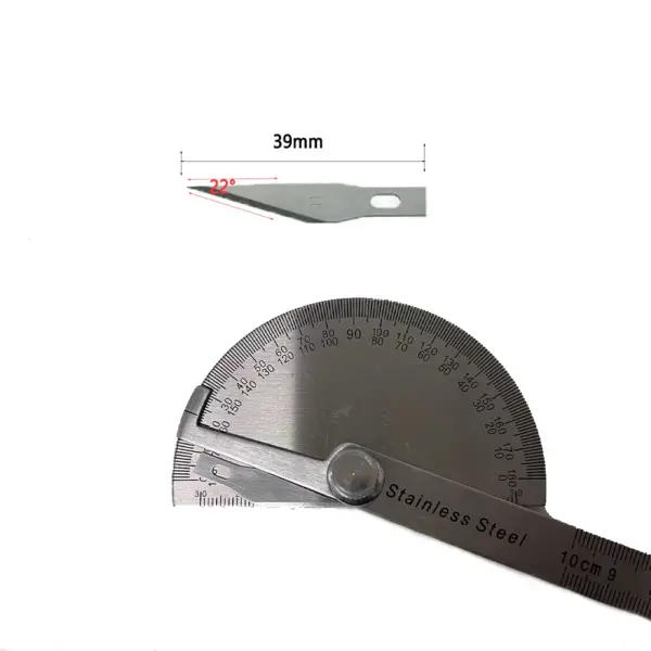 Non-slip Metal Scalpel with 10 SK5 Blades - Image 5