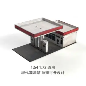 1/72 Scale Wooden Gas Station Model Kit 14 Sa584947a1c0a45a8a1bd5b0301dcd7cfn