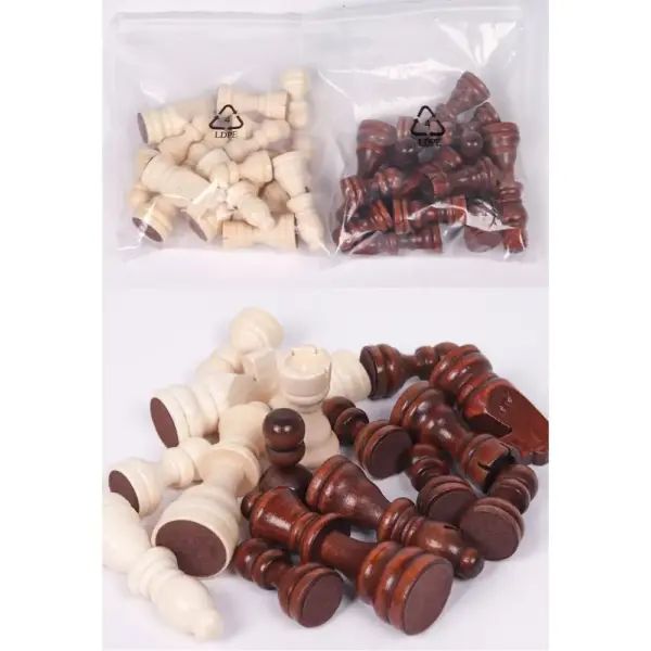 32 Wooden Chess Pieces Set for Enthusiasts - Image 6