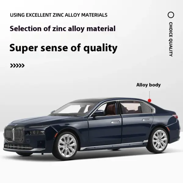 Diecast 1:24 BMW I7 G70 M70L Model Car - Image 3
