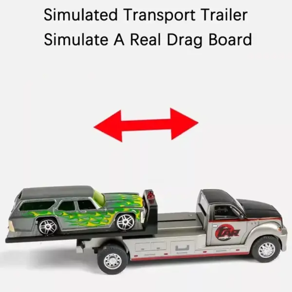 1:64 Diecast Alloy Trailer Model Toy Car - Image 5