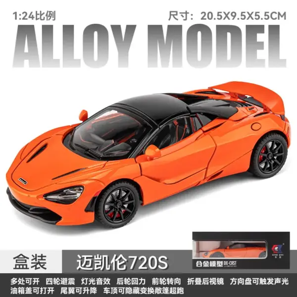 1:24 McLaren 720S Diecast Model Car - Image 9