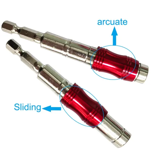 Red Curved Hexagonal Handle Extension Rod - Image 3