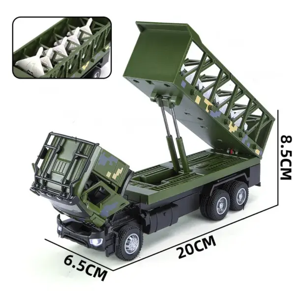 1:35 Alloy Military Truck Model Vehicle - Image 2