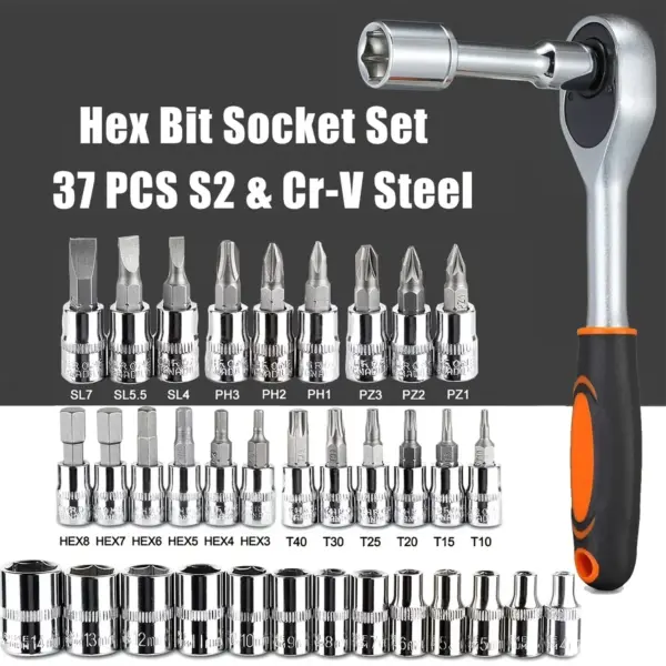 46pc 1/4 Inch Drive Socket Set - Image 5