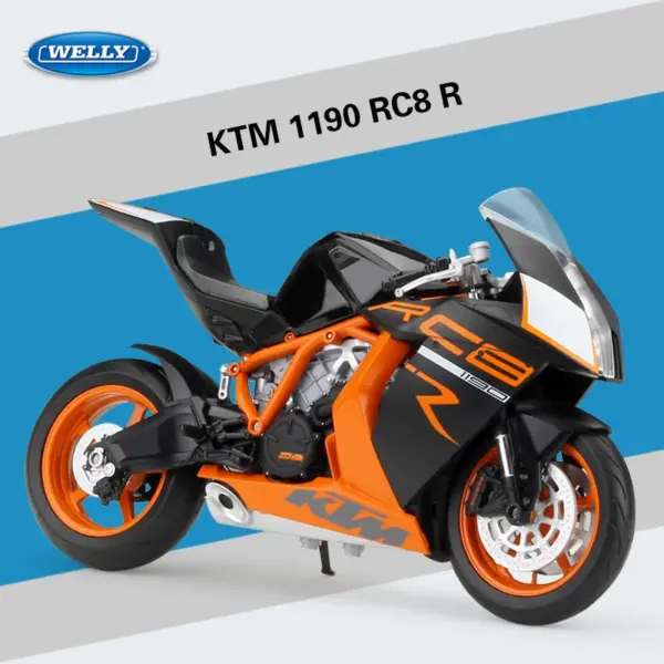 WELLY 1:10 KTM 1190 RC8 R Motorcycle Model - Image 8