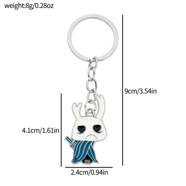 Hollow Knight Octopus Metal Keychain - Image 5