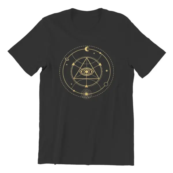 Enlightenment Sacred Geometry Cotton T-Shirt - Image 2
