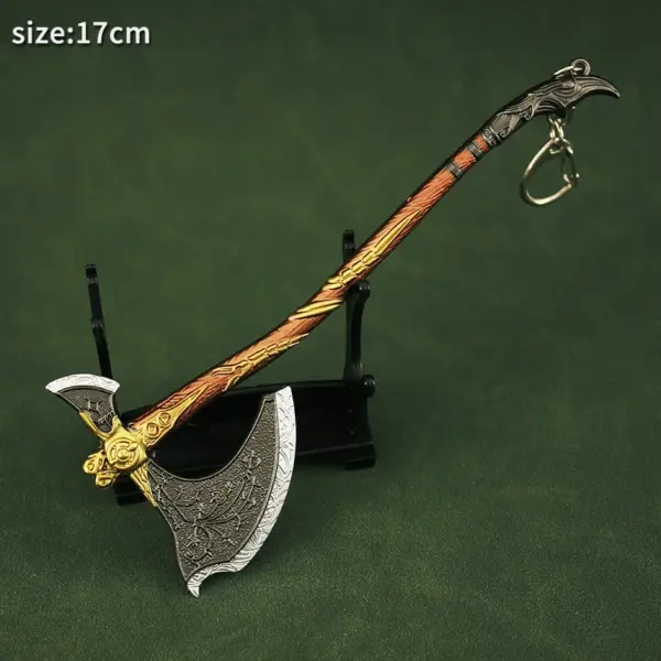 God of War Kratos Axe Metal Keychain - Image 21