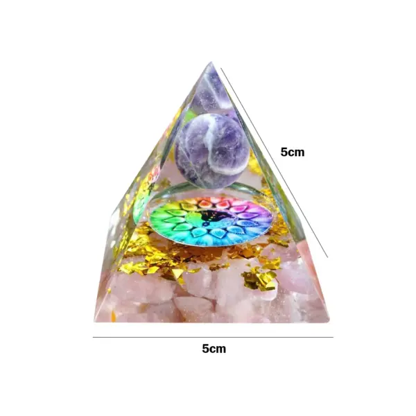 5cm Natural Stone Orgonite Pyramid Crystal - Image 19