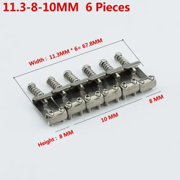 Titanium Alloy Vintage Guitar Bridge Saddle Set - Image 8