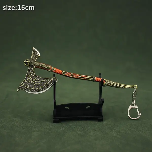 God of War Kratos Axe Metal Keychain - Image 5
