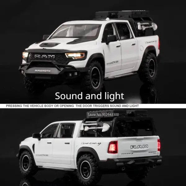 1/32 Dodge RAM MAMMOTH Diecast Pickup Model - Image 3