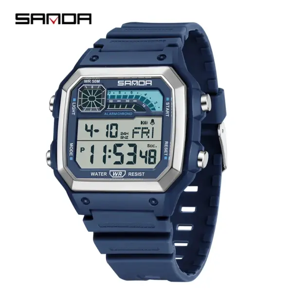 SANDA 6196 Square Men's Digital Wristwatch - Image 12