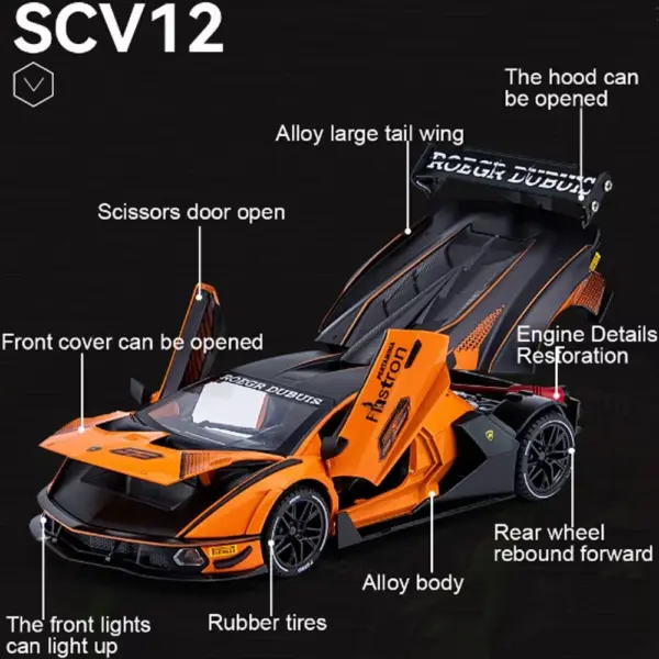 1:24 SCV12 Alloy Diecast Racing Car Model - Image 2