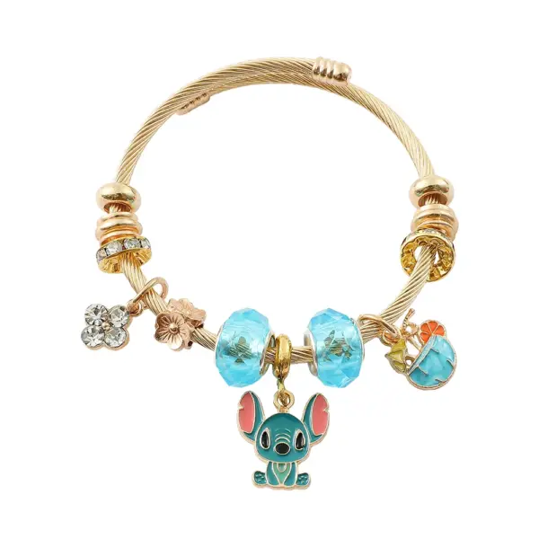 Trendy Disney Stitch Heart Beaded Bracelet - Image 12