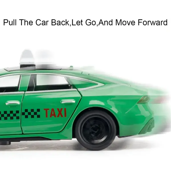 1:32 RS7 Sportback Taxi Model Toy Car - Image 6