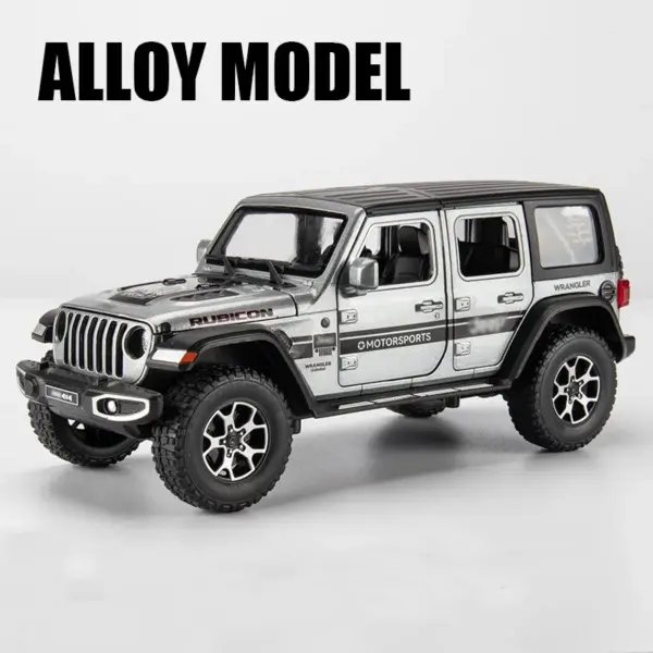 1:22 Scale Diecast Wrangler SUV Model Toy - Image 10