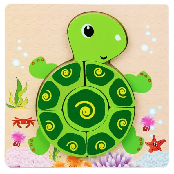 Wooden 3D Animal Puzzle for Early Learning - Image 16