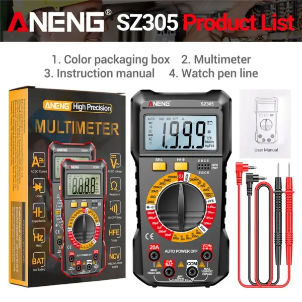 ANENG SZ304 True RMS Digital Multimeter - Image 10