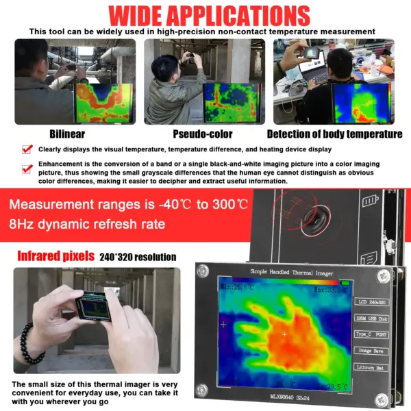 2.8 Inch Thermal Imaging Camera -40℃ to 300℃ - Image 5