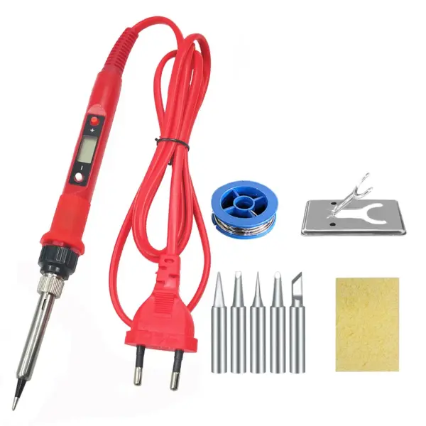 80W Adjustable Digital Soldering Iron Set - Image 9