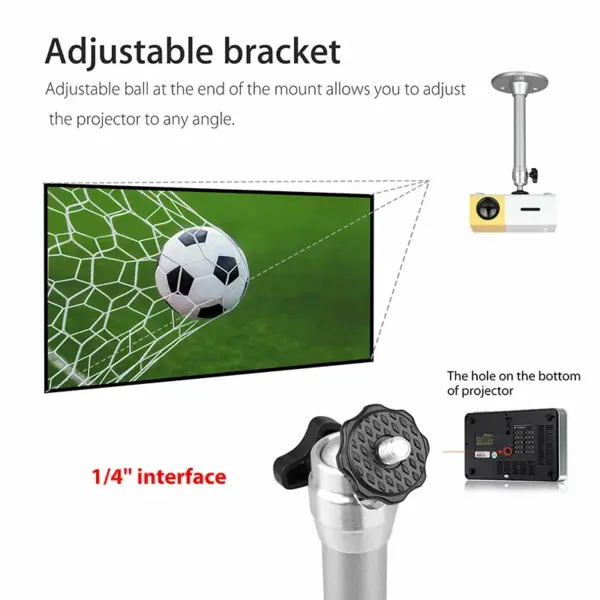 Adjustable Mini Projector Wall Mount Bracket - Image 5
