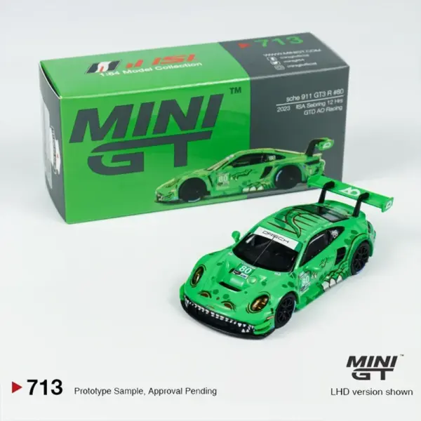 1:64 Alloy Diecast Porsche Ford GT3 R Model - Image 5