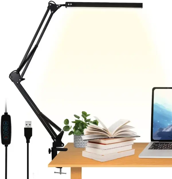 Dimmable 10W LED Desk Lamp with Clamp - Image 8