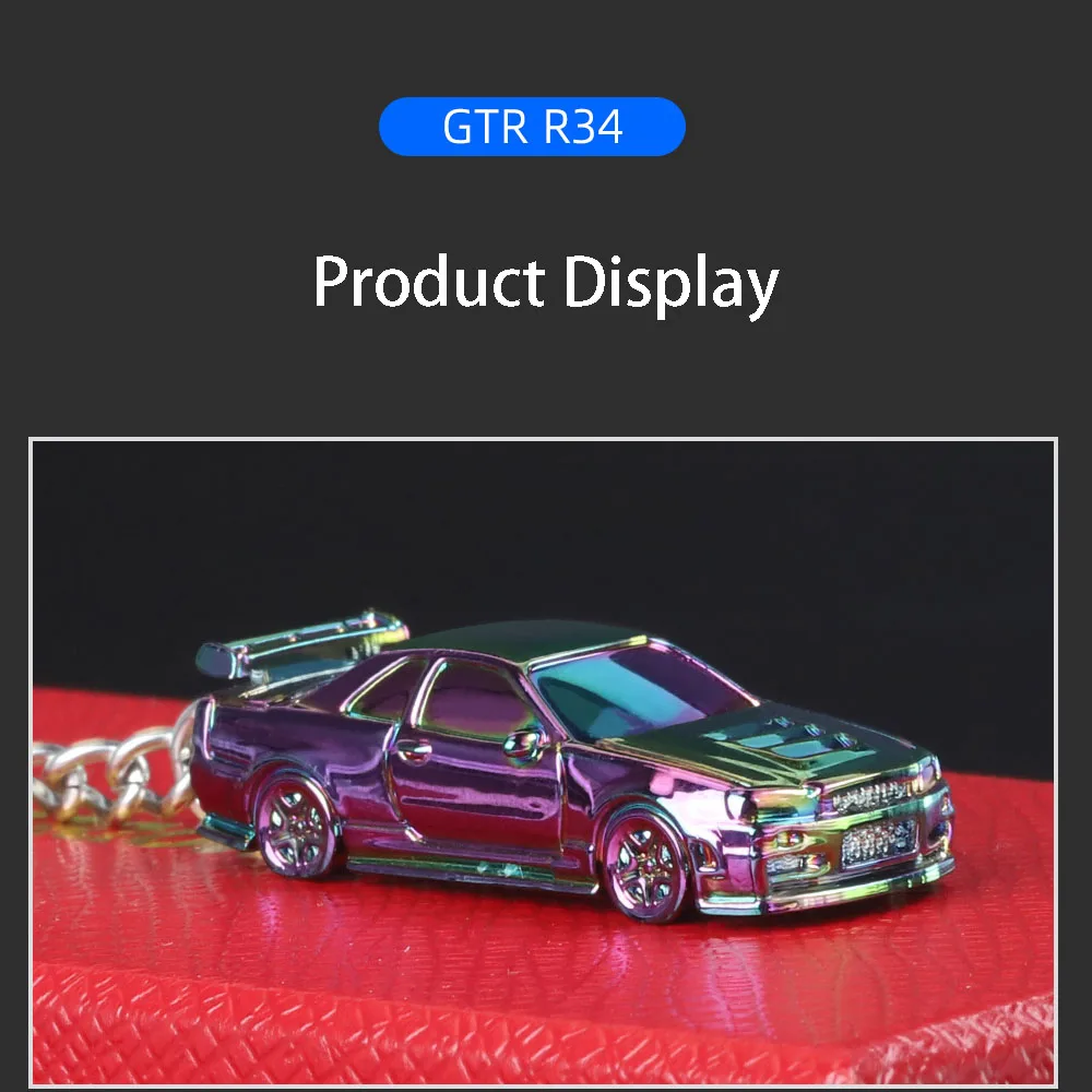 1:64 GTR R34 Audi RS7 Metal Model Car Keychain 5 1:64 GTR R34 Audi RS7 Metal Model Car Keychain - Image 5