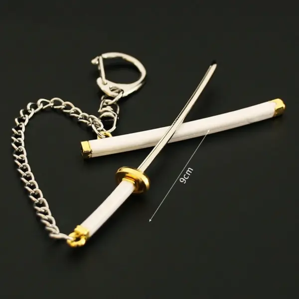 Roronoa Zoro Mini Keychain 9cm Metal Sword - Image 19