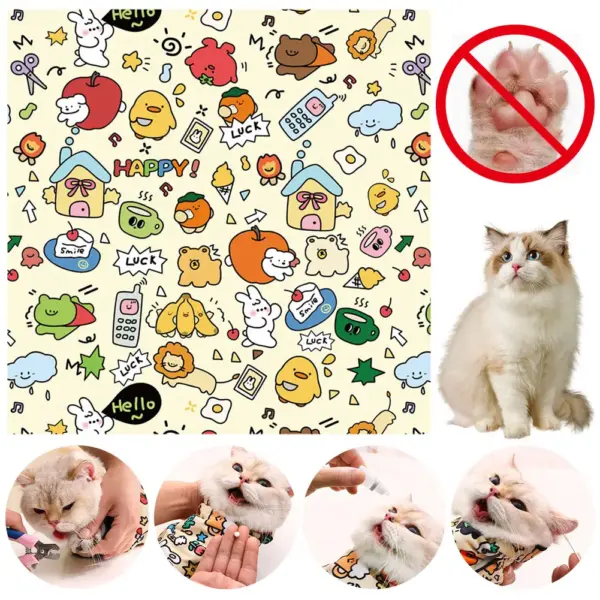Cat Grooming Wrap Anti-Scratch Restraint Set - Image 2