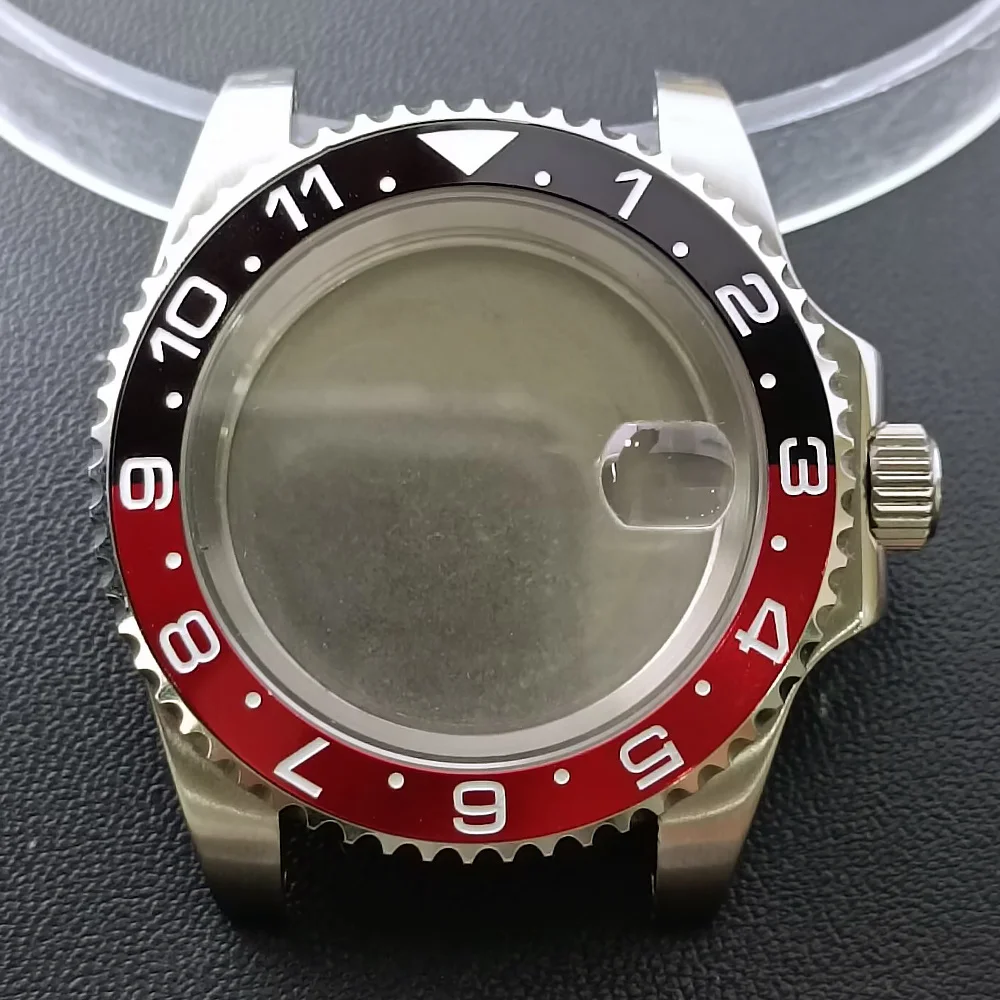 NH35 GMT Steel Watch Case 40.5mm Silver 105 NH35 GMT Steel Watch Case 40.5mm Silver - Image 105