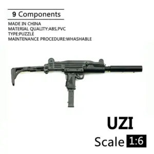 1/6 UZI Submachine Gun Model Kit for Collectors