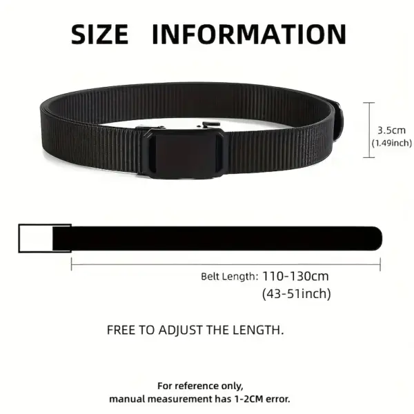 Canvas Tactical Buckle Belt for Men - Image 2