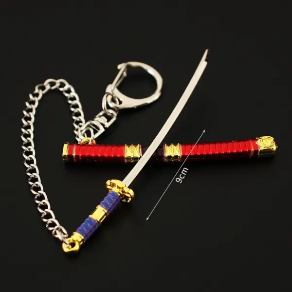 Roronoa Zoro Mini Keychain 9cm Metal Sword - Image 25