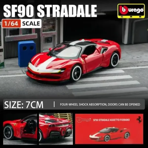 Bburago 1:64 Ferrari Model Car Set - Image 15