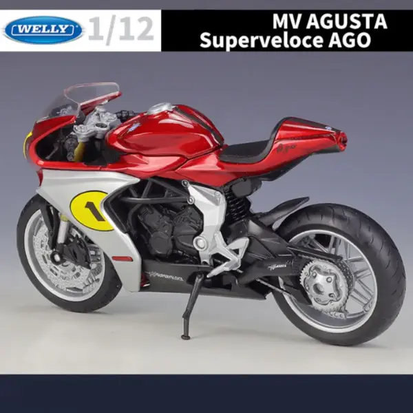 WELLY 1:12 MV Agusta Superveloce Diecast Motorcycle - Image 6