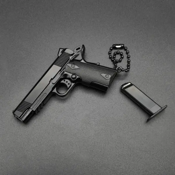 Metal Mini Kimber 1911 Gun Keychain Pendant - Image 4