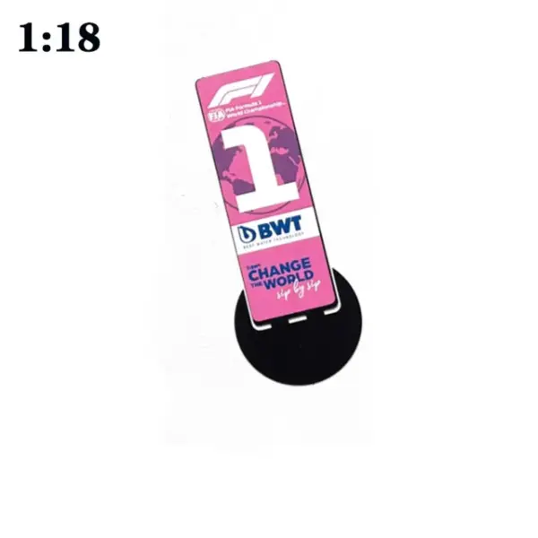 1:18 Scale F1 Parking Plate Model Decor - Image 8