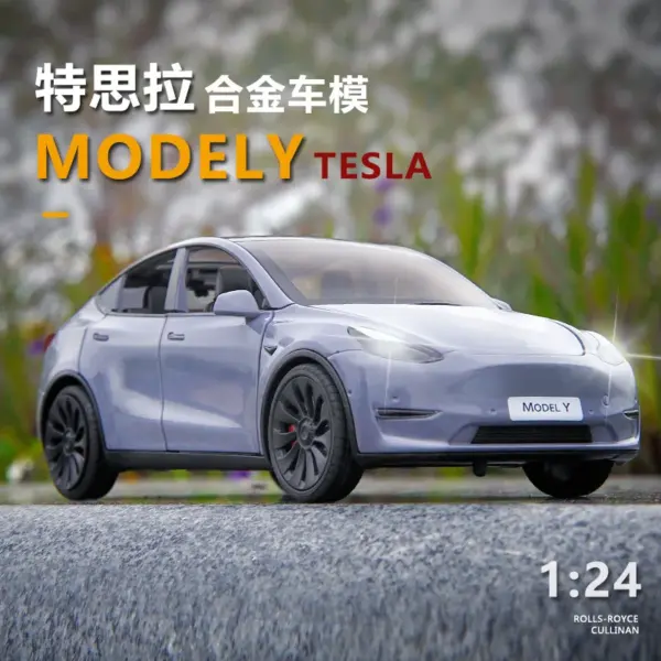 1:24 Tesla Model Y Diecast Car - Image 2