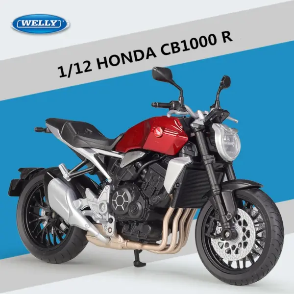 WELLY 1:12 Honda CB1000R Diecast Motorcycle Model - Image 7