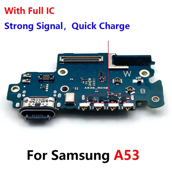 Samsung A53 5G USB Charging Port & Microphone Repair Kit - Image 2