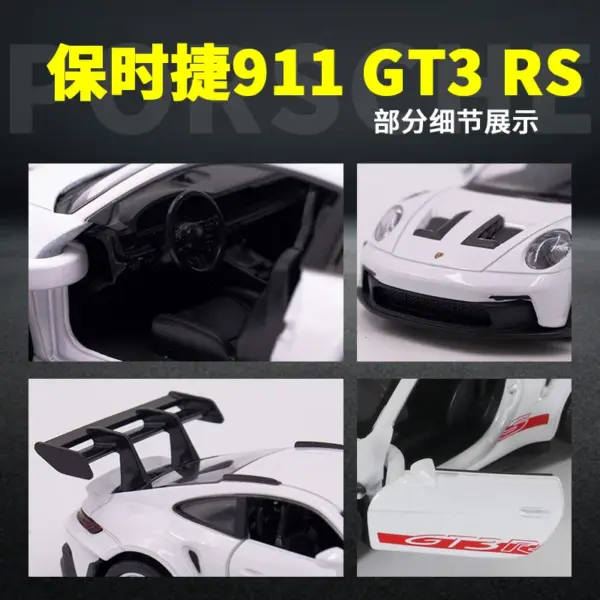 1:36 Porsche 911 992 GT3 RS Diecast Model - Image 2