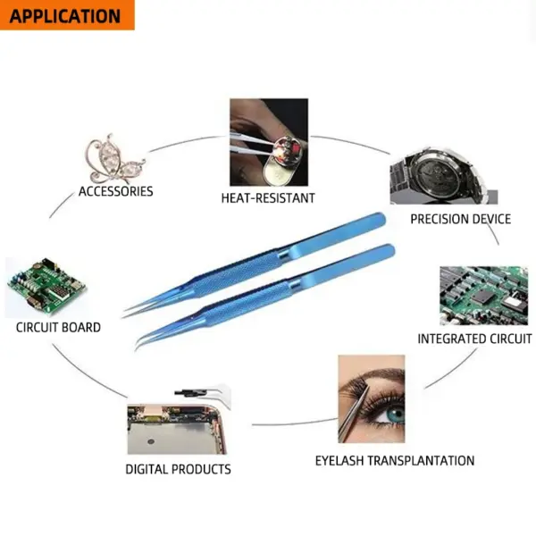 Titanium Alloy Fingerprint Flying Wire Tweezers - Image 5