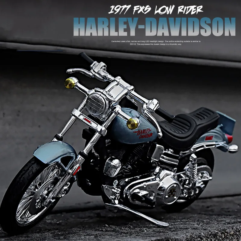 Maisto 1:18 Harley 1977 FXS Low Rider Diecast Motorcycle 2 Maisto 1:18 Harley 1977 FXS Low Rider Diecast Motorcycle - Image 2