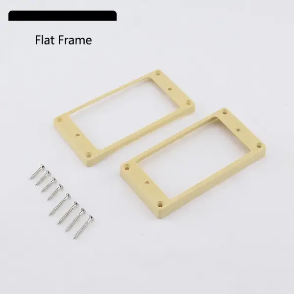 Humbucker Pickup Mounting Frames Set Ivory Black - Image 12