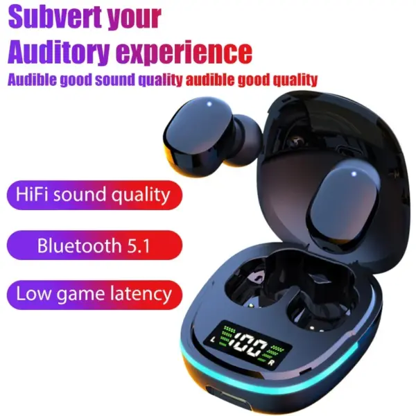 TWS G9S Waterproof Bluetooth Earphones with Mic - Image 2