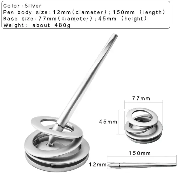 Magnetic Levitation Signature Pen with Refills - Image 7